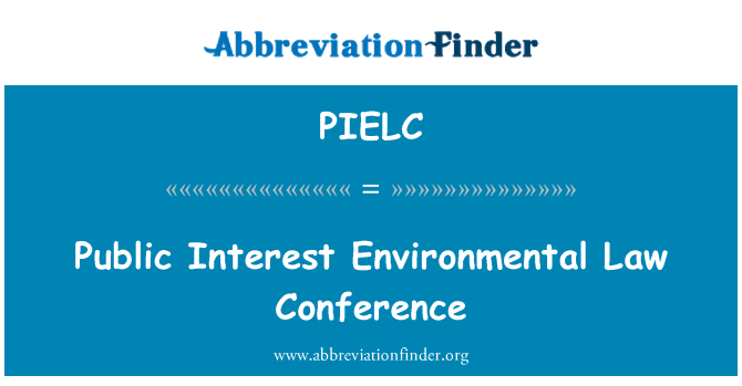 PIELC: Konference environmentálního práva veřejného zájmu