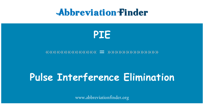 PIE: Pulse Interference Elimination