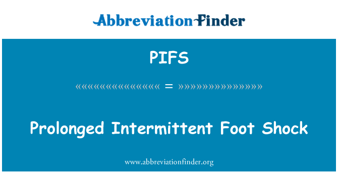 PIFS: กระแทกเท้าไม่ต่อเนื่องเป็นเวลานาน