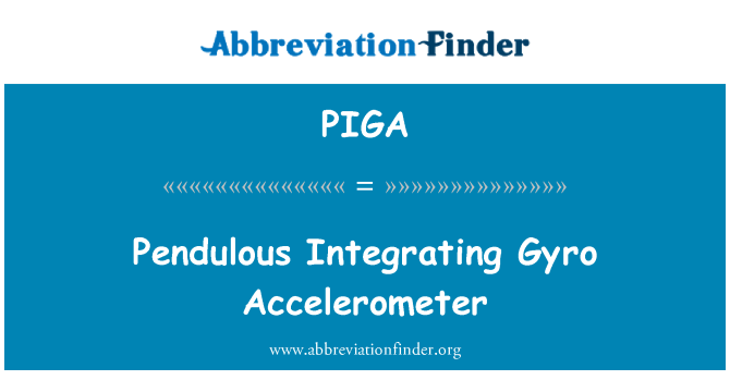 PIGA: וקופצניים תאוצה Gyro שילוב
