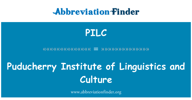 PILC: Enstiti Lengwistik Puducherry Et kilti