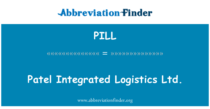 PILL: Patel integrovaná logistika S.r.o.