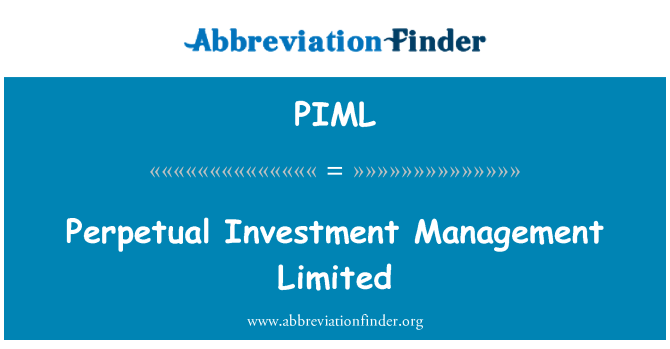 PIML: Perpetual Investment Management Limited