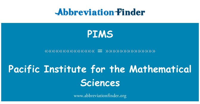 PIMS: Pacific Instituta za matematičkih znanosti