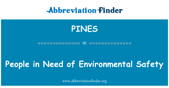PINES: Necesitados de seguridad ambiental