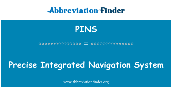 PINS: Is-sistema integrata preċiżi tan-navigazzjoni