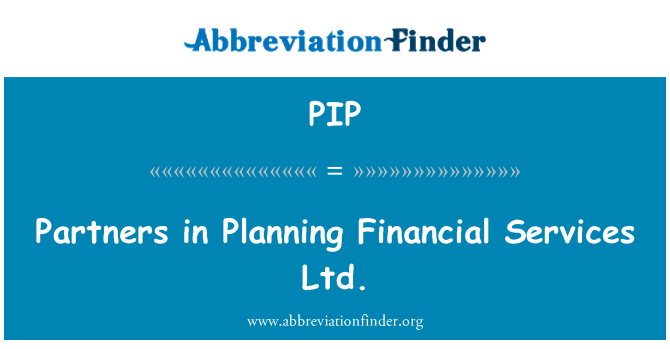 PIP: Imsieħba fl-ippjanar finanzjarju Services Ltd.