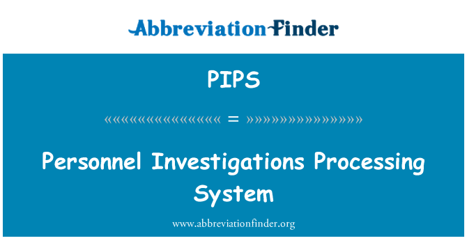 PIPS: Personali uurimiste töötlemise süsteem