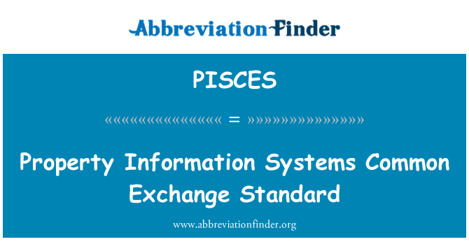 PISCES: 屬性資訊系統共同交換標準