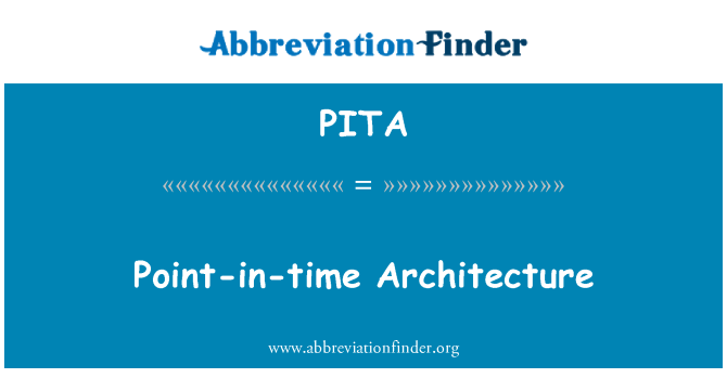 PITA: Architecture point-à-temps