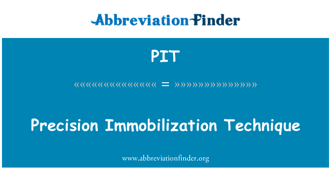 PIT: Hassas immobilizasyon tekniği