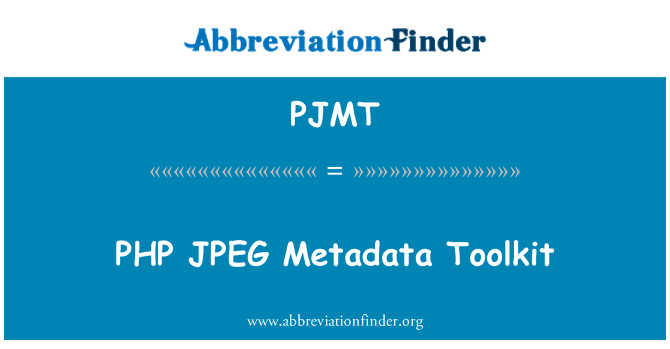 PJMT: PHP JPEG siêu dữ liệu Toolkit