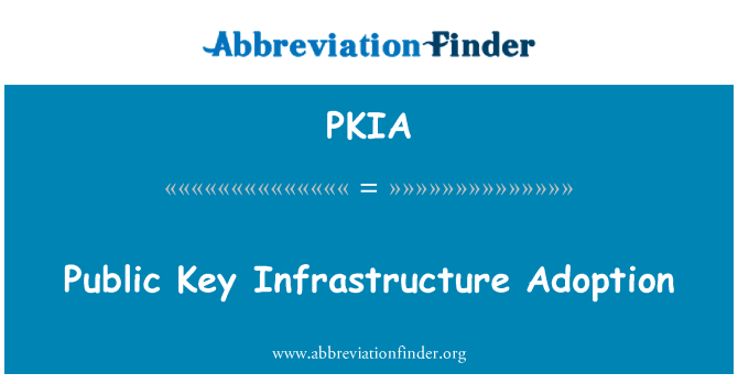 PKIA: Mabwysiadu seilwaith cyhoeddus allweddol