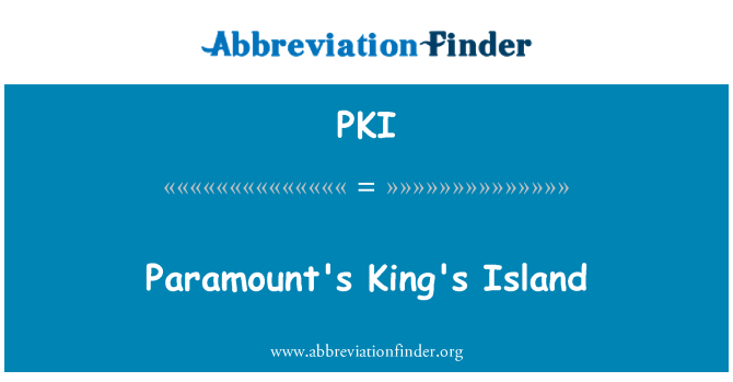 PKI: جزیره کینگ پارامونت