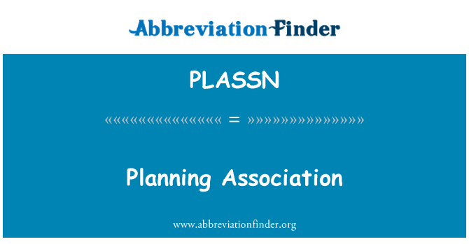 PLASSN: Associação de planejamento