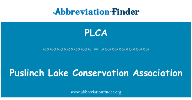 PLCA: Puslinch Lake Conservation Association