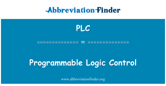 PLC: Controllo logico programmabile