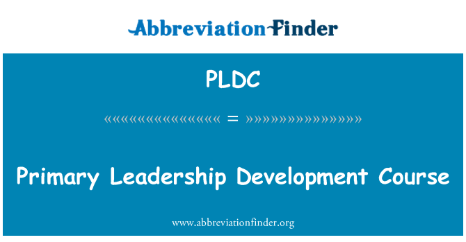 PLDC: 기본 리더십 개발 과정