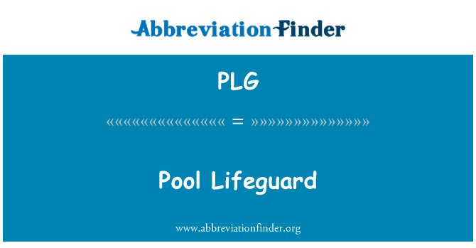 PLG: Pool Lifeguard