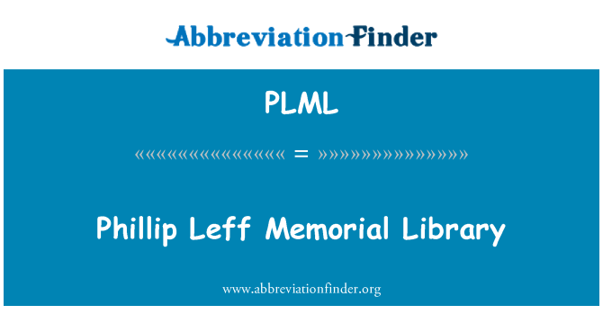 PLML: Bibliyotèk memoryal Leff Phillip