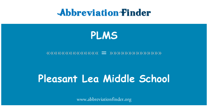 PLMS: L'escola mitjana agradable Lea