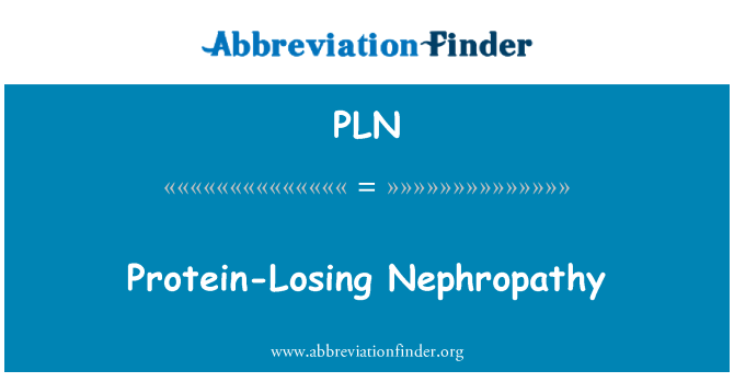 PLN: Protein-Losing Nephropathy
