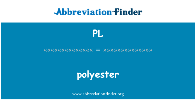 PL: polyester