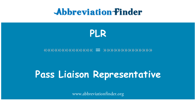 PLR: Pase de lyezon n. reprezantatif