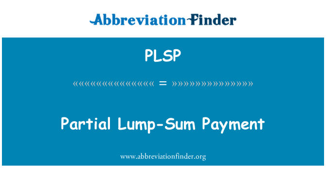 PLSP: תשלום סכום חלקי