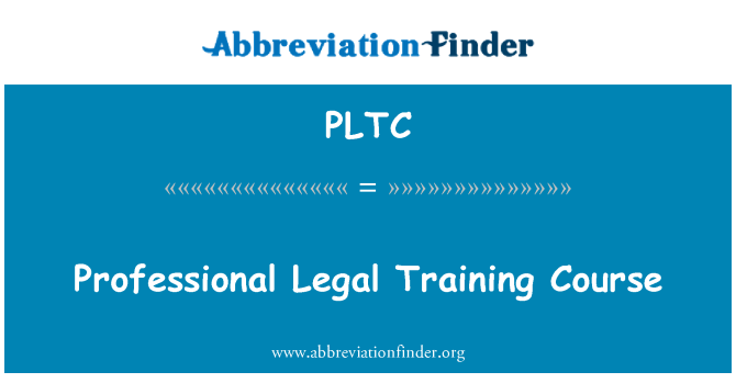 PLTC: Cours de formation juridique professionnel