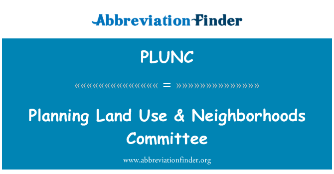 PLUNC: Planification peyi itilize & katye komite