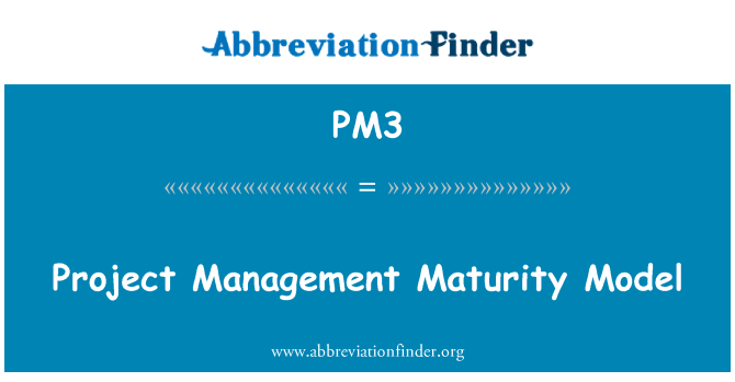 PM3: Project Management Maturity Model