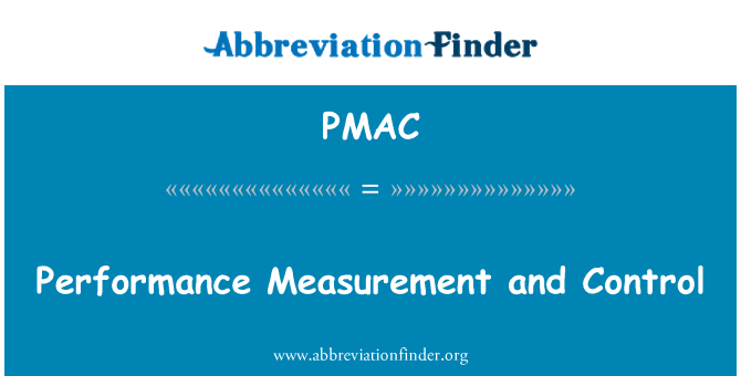 PMAC: 性能测量和控制