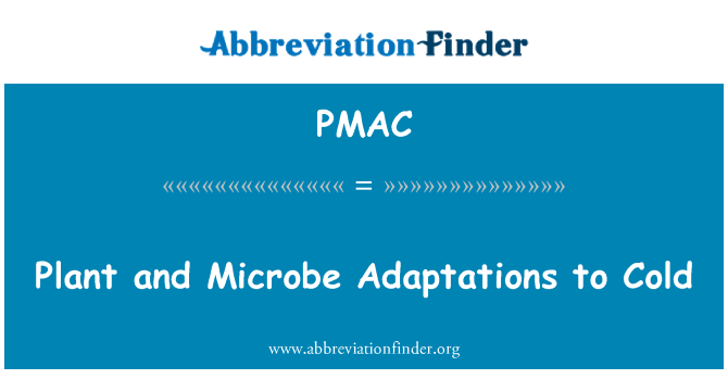 PMAC: Rostlin a mikrob adaptace na chlad