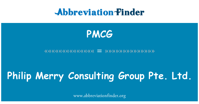 PMCG: Philip joyeux Consulting Group Pte. Ltd.