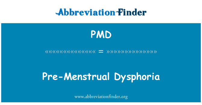 PMD: Prämenstruellen Dysphorie