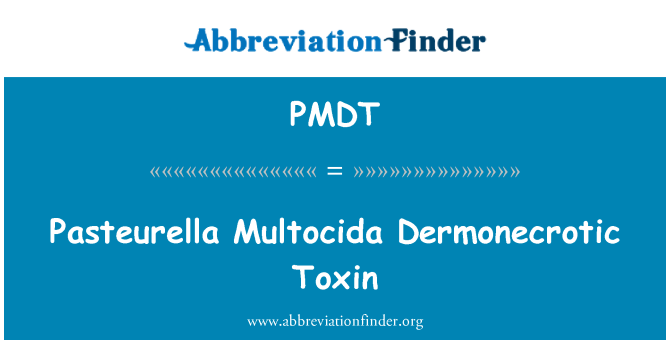 PMDT: Pasteurella Multocida Dermonecrotic wazon