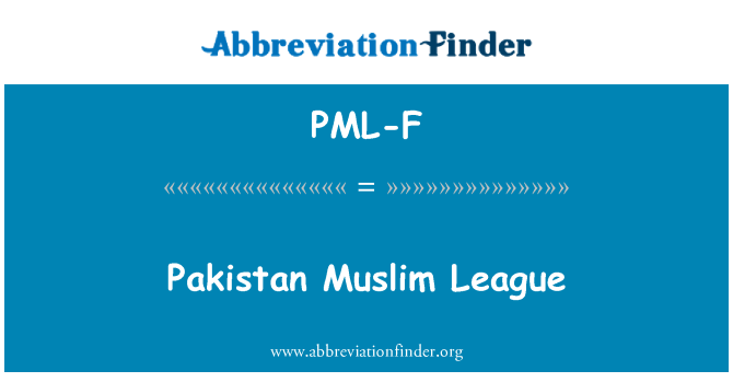 PML-F: पाकिस्तान मुस्लिम लीग