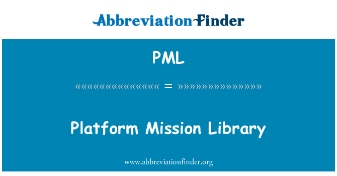 PML: Misija biblioteka za platformu