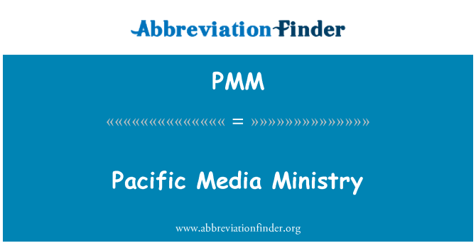 PMM: Pacific Media ministerstvo