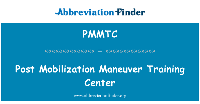 PMMTC: Posting mobilisasi manuver Training Center