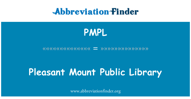 PMPL: Hoş Mount Halk Kütüphanesi