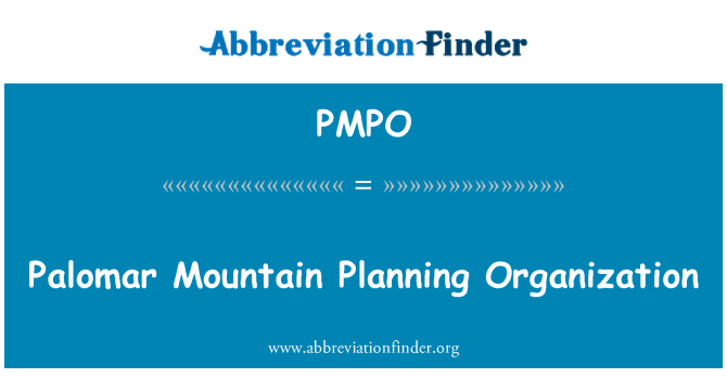 PMPO: Palomar muntanya planificació organització