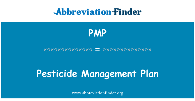PMP: Plan upravljanja pesticida