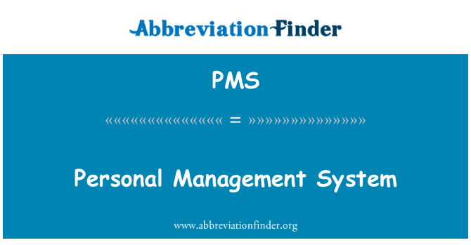 PMS: Personal Management System