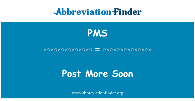 PMS: Poste plis byento