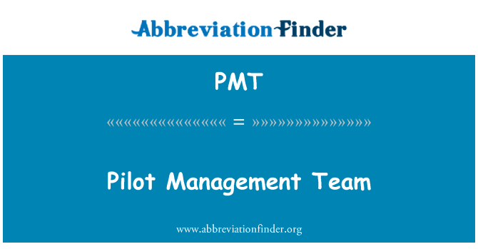 PMT: Gestion pilòt ekip