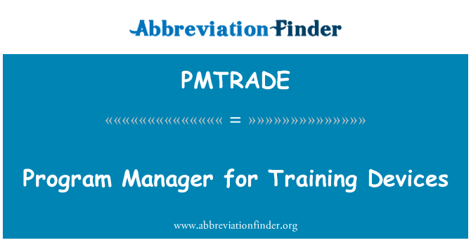 PMTRADE: Program Manager pre výcvikové zariadenia