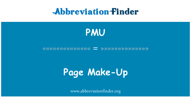PMU: Side Make-Up