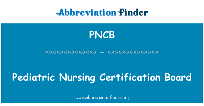 PNCB: Il-Bord pediatric infermiera